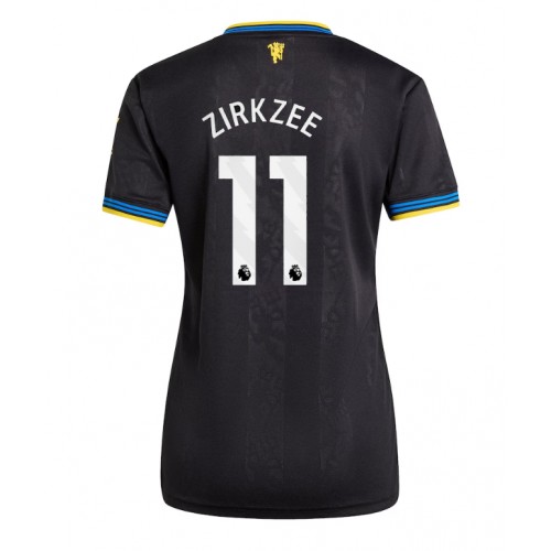 Stroje piłkarskie Manchester United Joshua Zirkzee #11 Koszulka Trzeciej dla damskie 2025-26 Krótki Rękaw